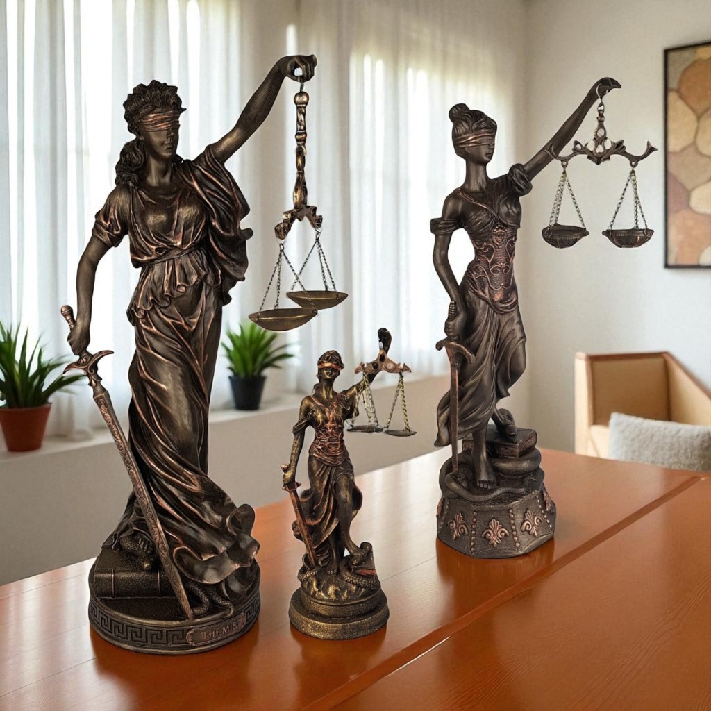 Deusa Da Justiça Themis Dama Advocacia Resina Est