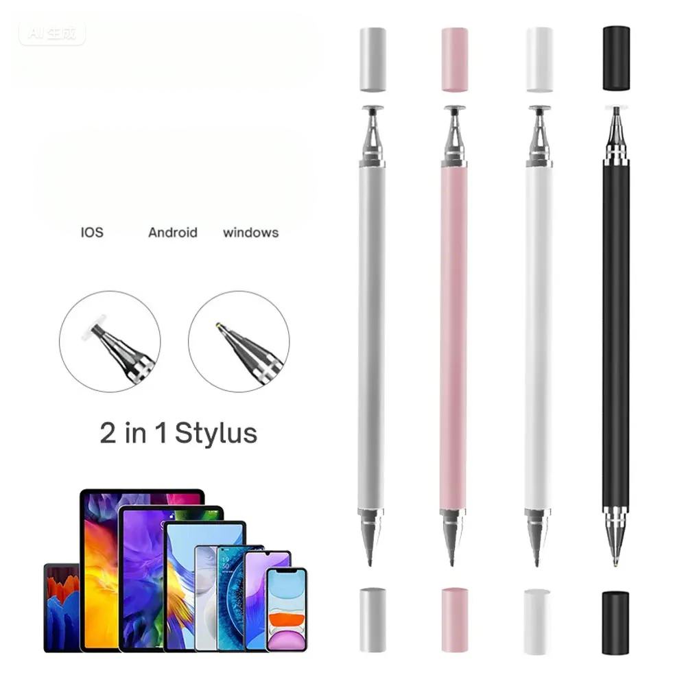 Caneta Stylus Universal 2 Em 1-Ponta De Disco De A