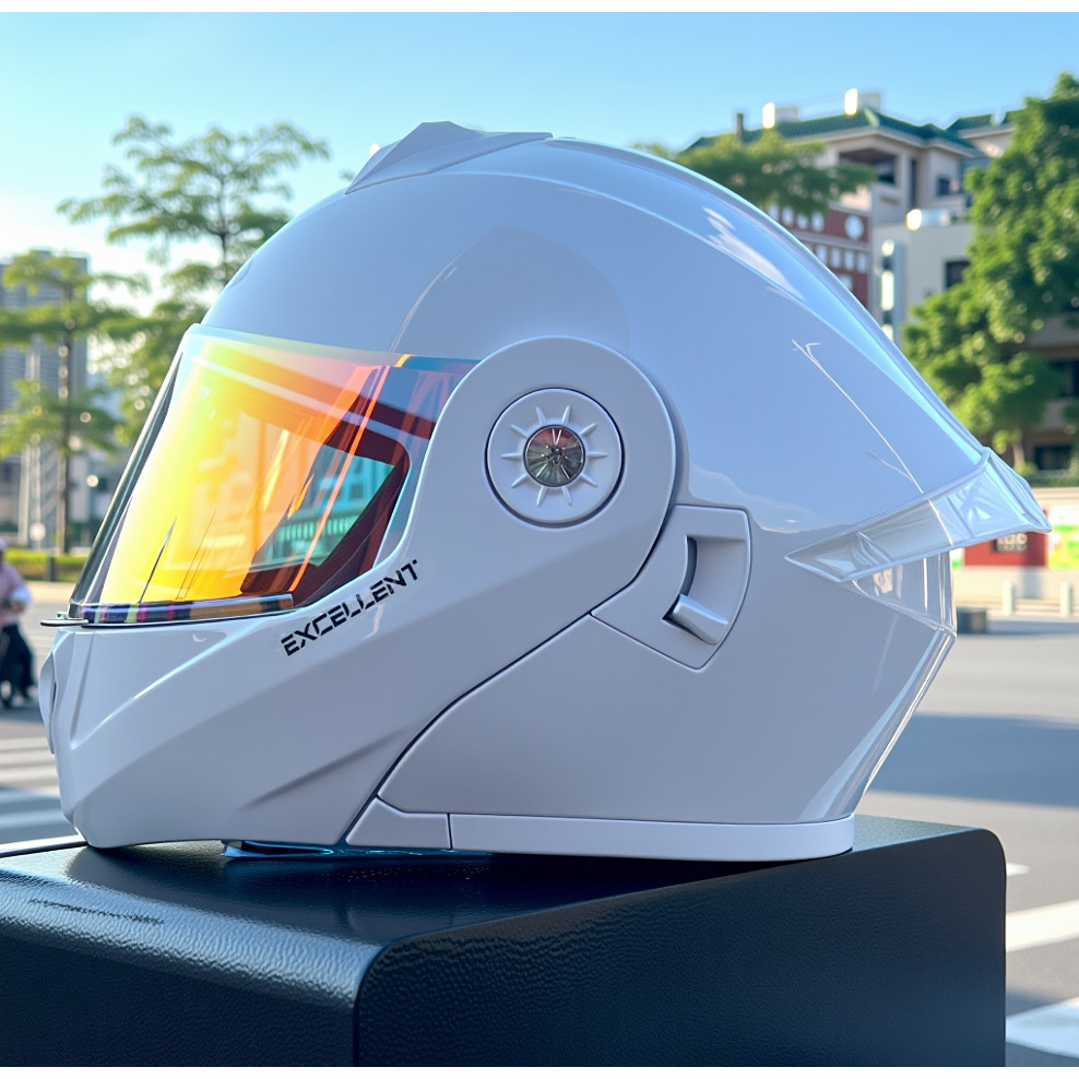 Capacete masculino para motocicleta ao ar livre