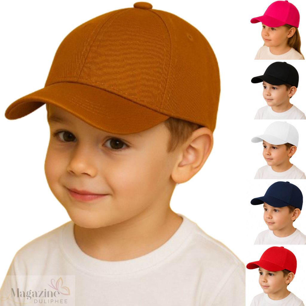 Boné Infantil Aba Curva Bebê 1 a 6 anos Com Ajus