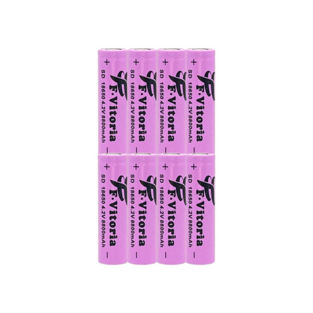 Kit 8 Bater18650 Li-ion 8800mah 4.2v Lanterna Tát