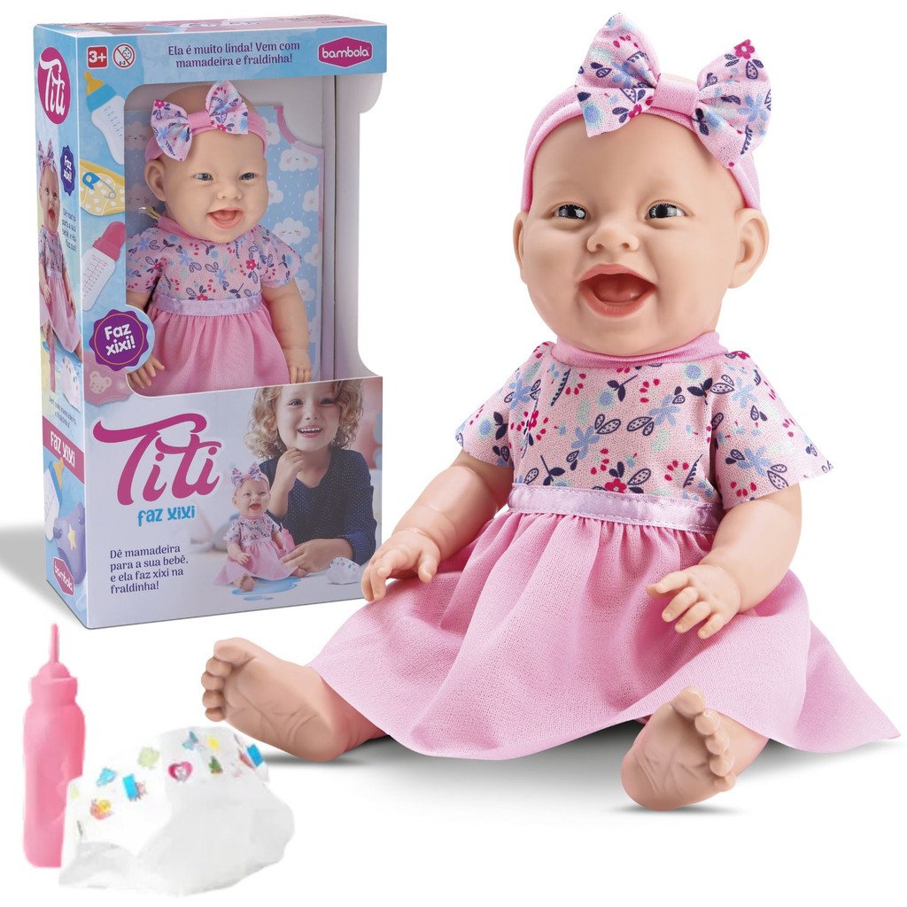 Boneca Titi Comidinha Xixi Oração Frases Médica