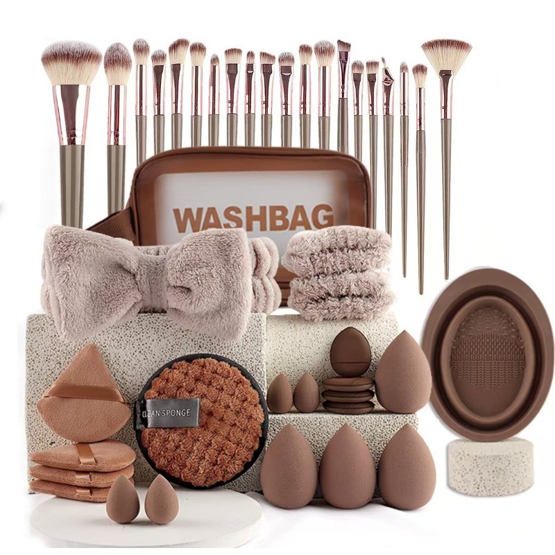 42 Pçs/set Profissional Rosto E Olho Kabuki Kit D