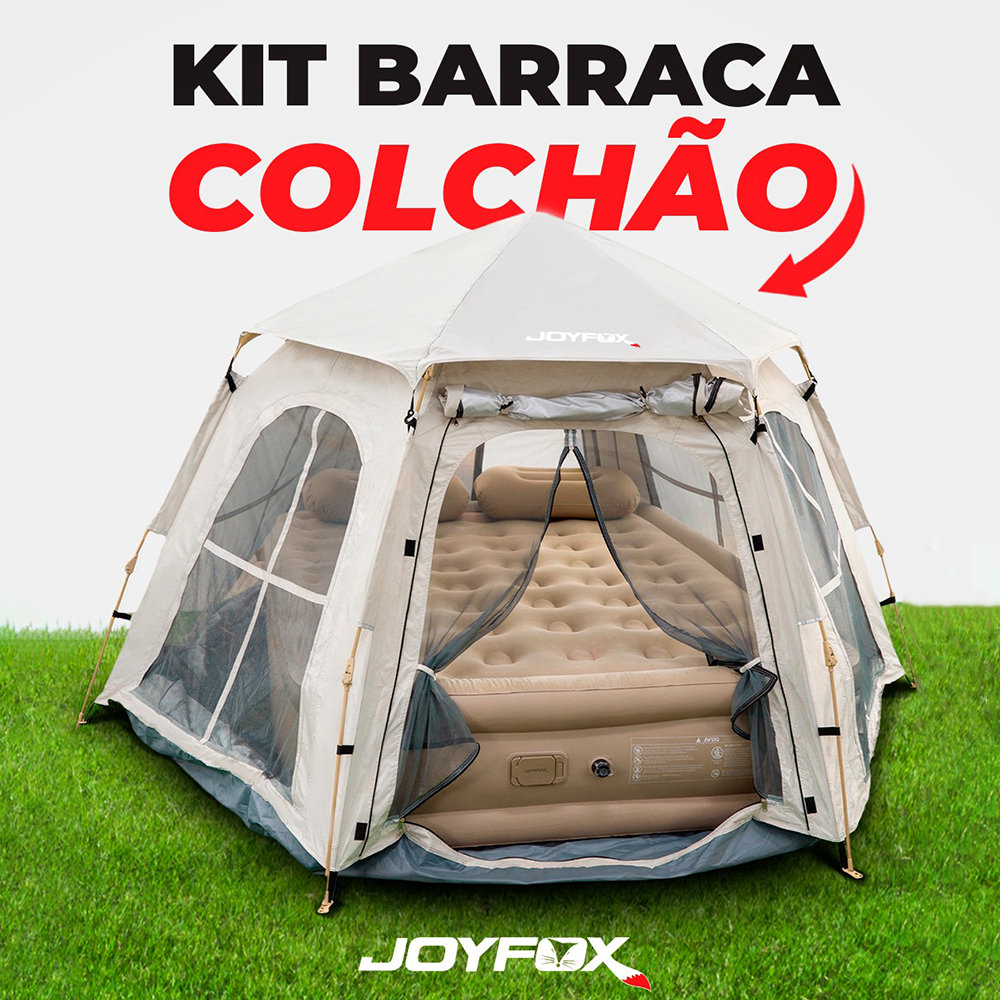 Kit Barraca Automática 6 Pessoas + Colchão Infl�