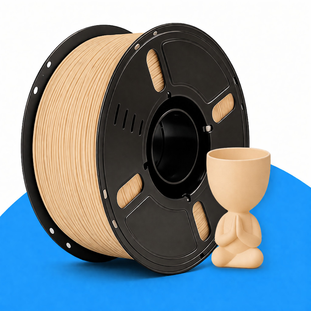 Filamento PLA Bege 1kg 1.75mm para Impressora 3D I