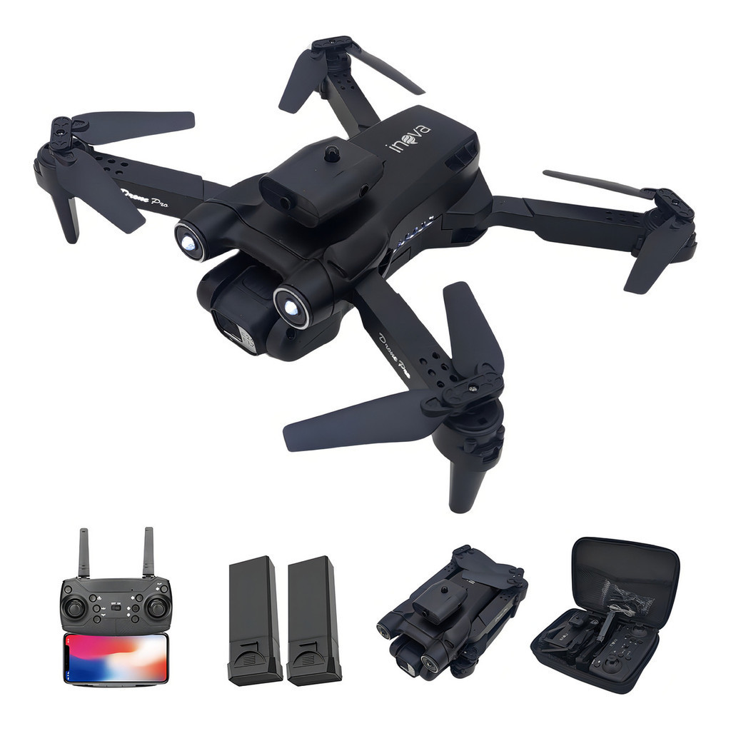 Drone Aircraft Dual Câmera 4k Full Hd Gps Sensor 