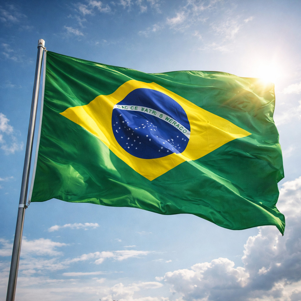 Bandeira Grande de Mastro Copa do Mundo Torcida / 