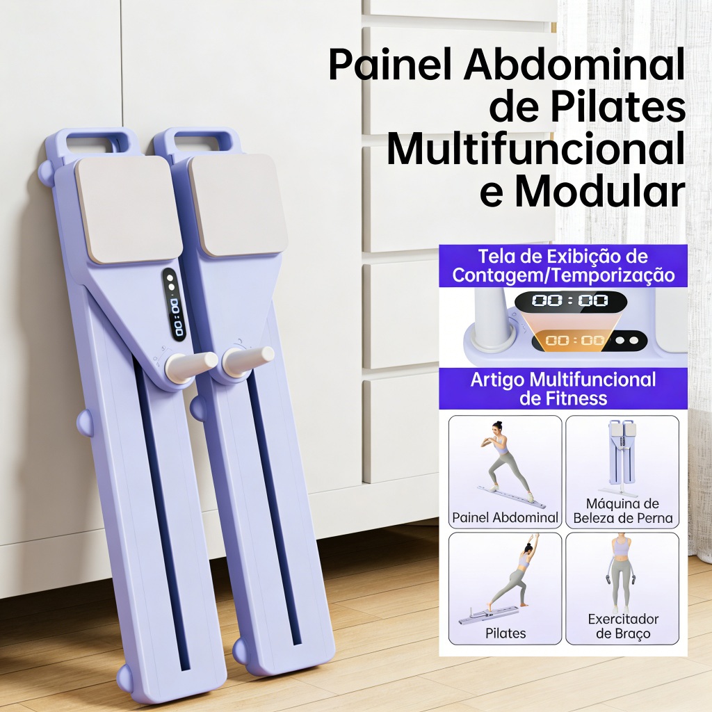 Prancha Multifuncional 6 em 1 para Pilates e Abdom