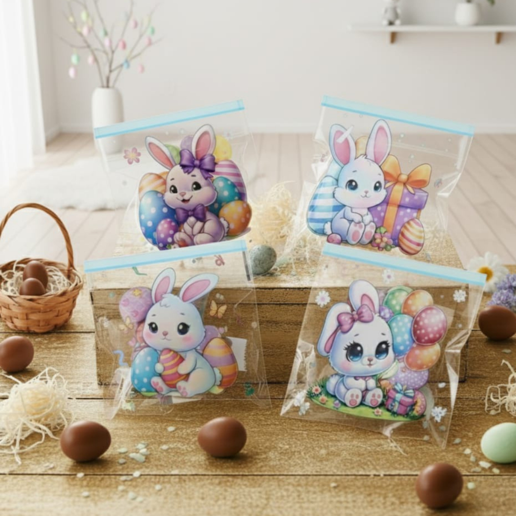 KIT 50 SAQUINHOS EMBALAGEM AUTOADESIVOS INFANTIL P