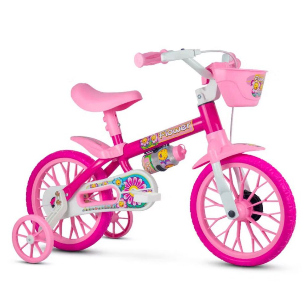 Bicicleta Infantil Nathor Aro 12 Rodinhas Cestinha