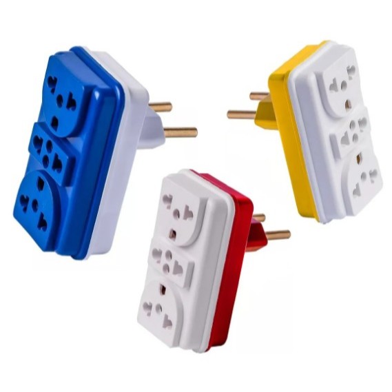Adaptador De Tomada Benjamin T Colorido Universal 