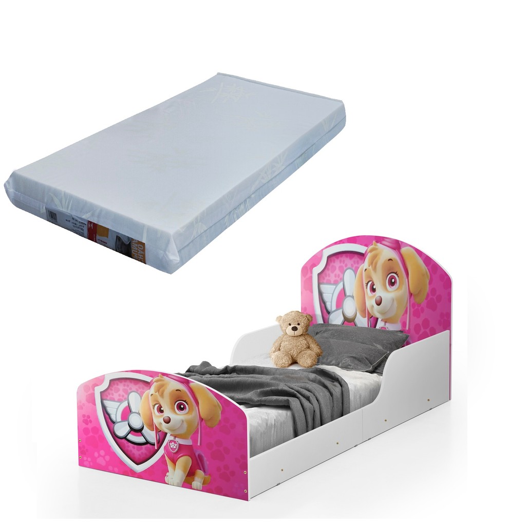 Cama Adesivada Infantil 100%Mdf Personagens Com Co