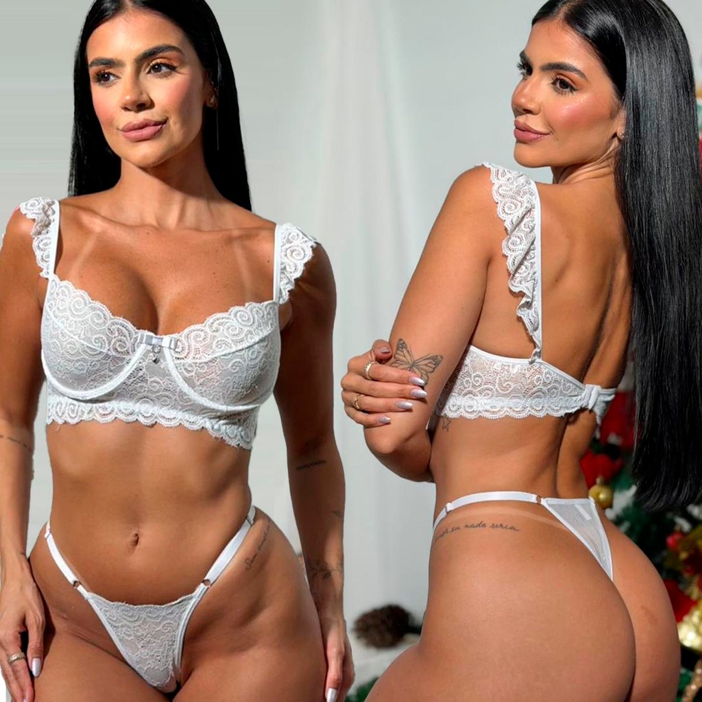 Conjunto Lingerie Sem Bojo Com Aro Para Melhor Sus