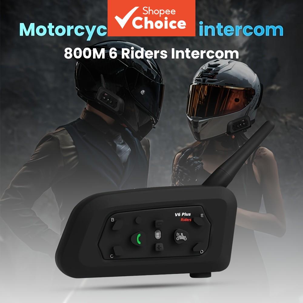 V6 Plus Capacete De Motocicleta Bluetooth Intercom