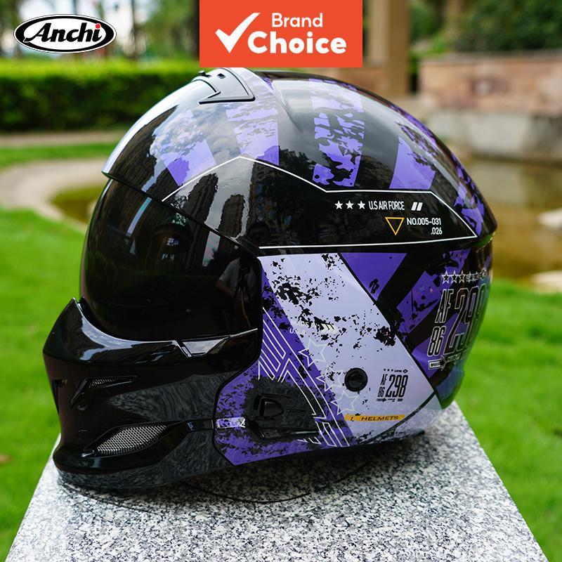 Capacete Facial Completo Para Motocicleta Retrô U