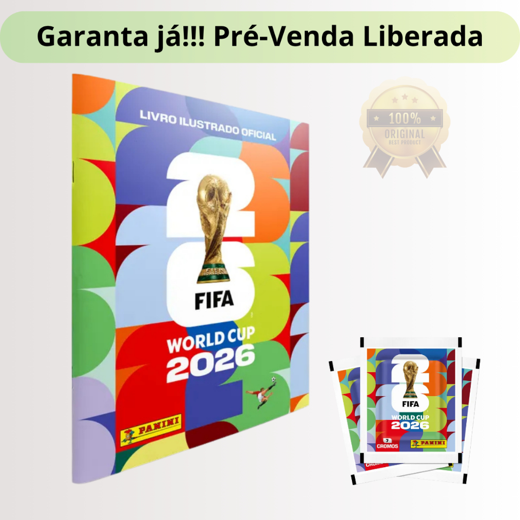 Álbum Copa Do Mundo 2026 Fifa Capa Brochura Panin