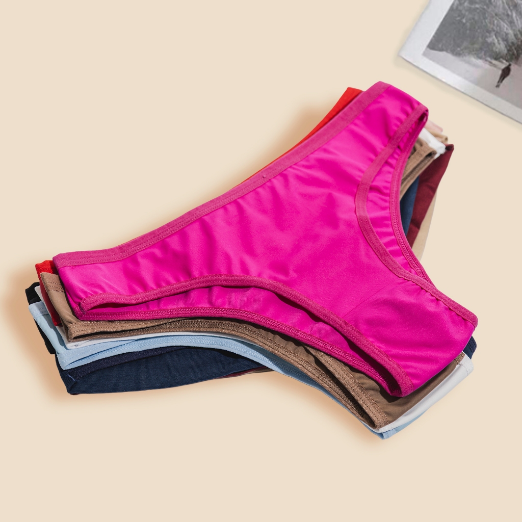 Kit 10 Calcinhas Tanga Conforto de Microfibra Com 