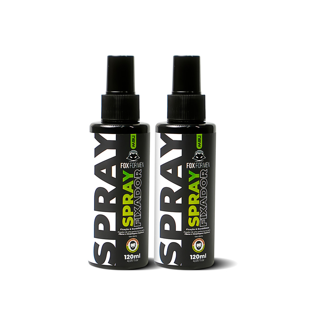 SPRAY FIXADOR DE FIBRA CAPILAR 02 UNIDADES 120ML F