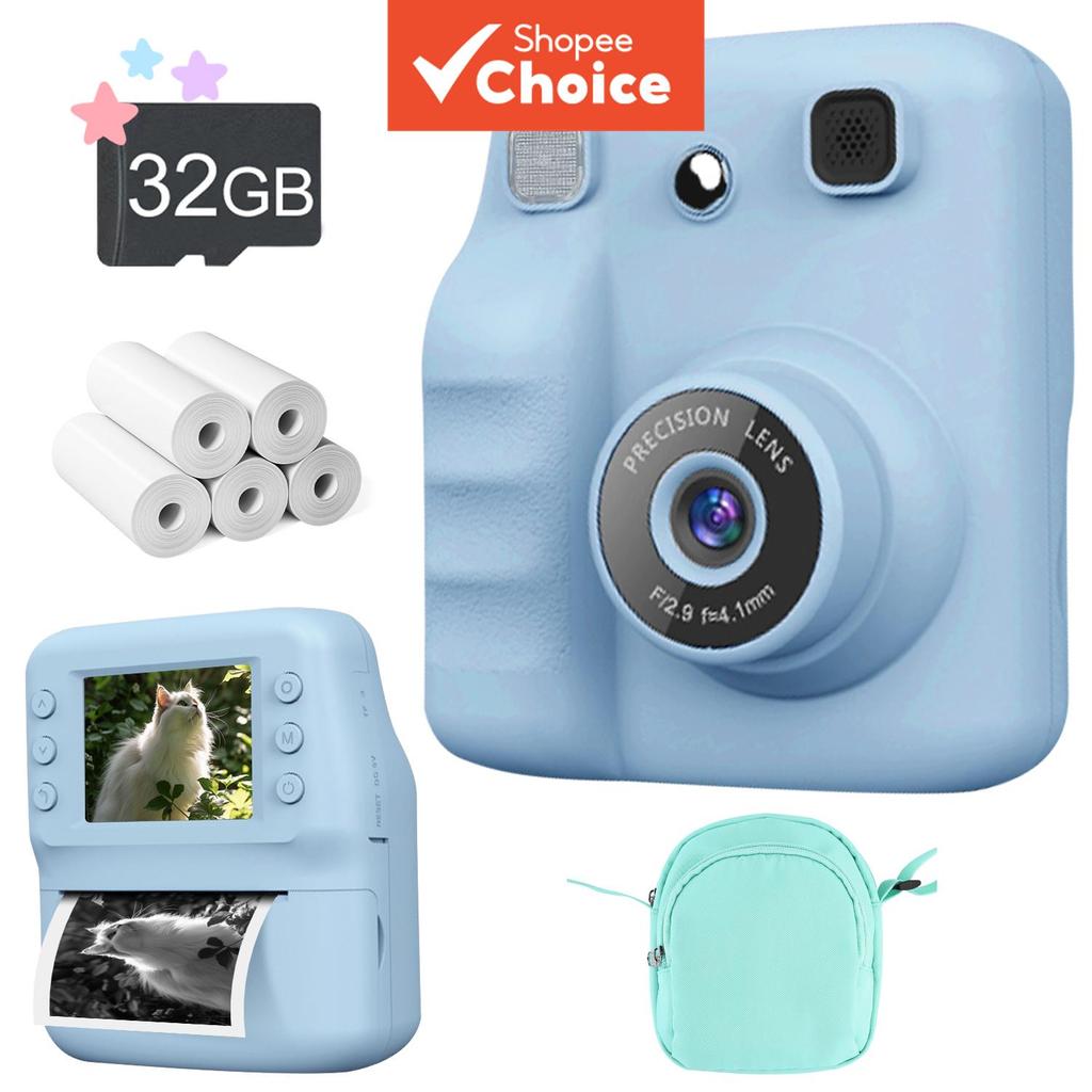 Câmera Digital Instantânea Com Cartão De 32 Gb 