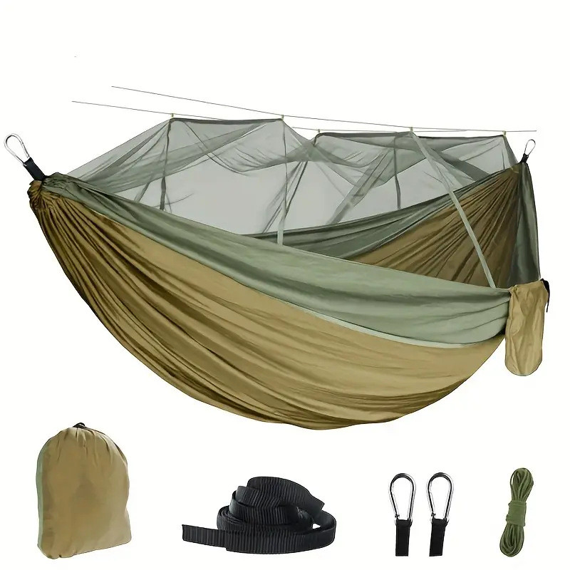 Rede De Dormir Com Portat Camping Mosquiteiro Desc