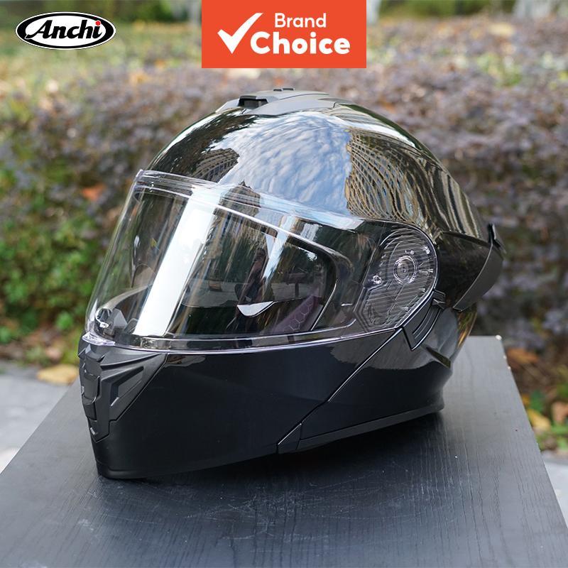 Capacete Unissex Flip Up Para Motocicleta , Lente 