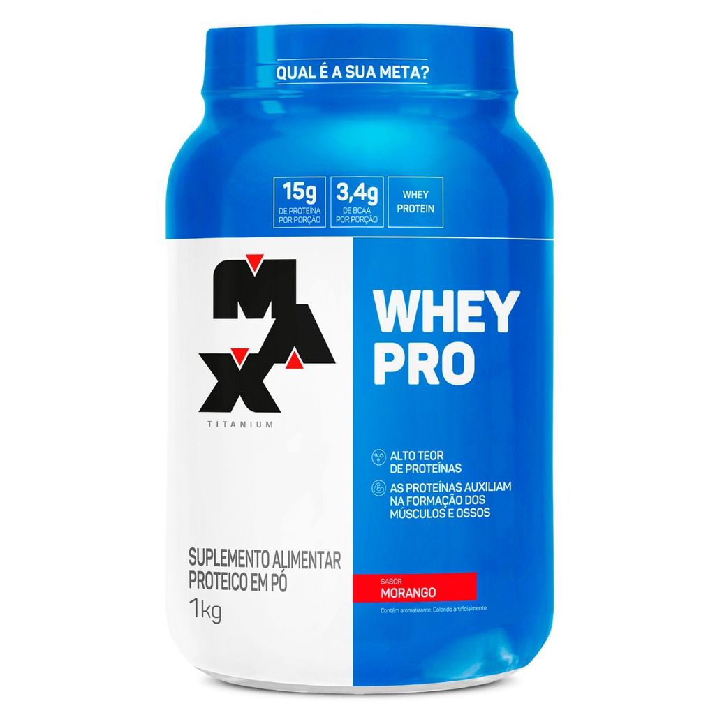 Whey Pro Pote 1Kg Max Titanium