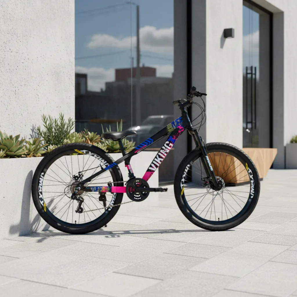 BICICLETA MTB VIKINGX TUFF 25 ARO 26 21V FREIO A D