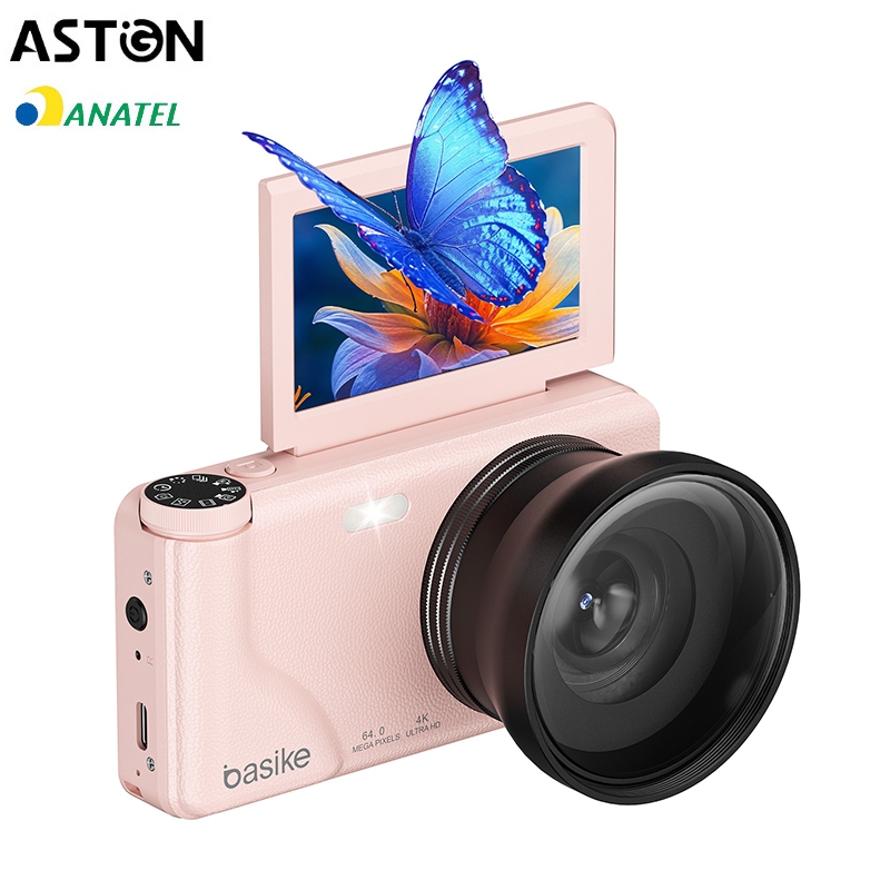 Astgn X Basike Câmera Digital Portátil  4K 64 MP