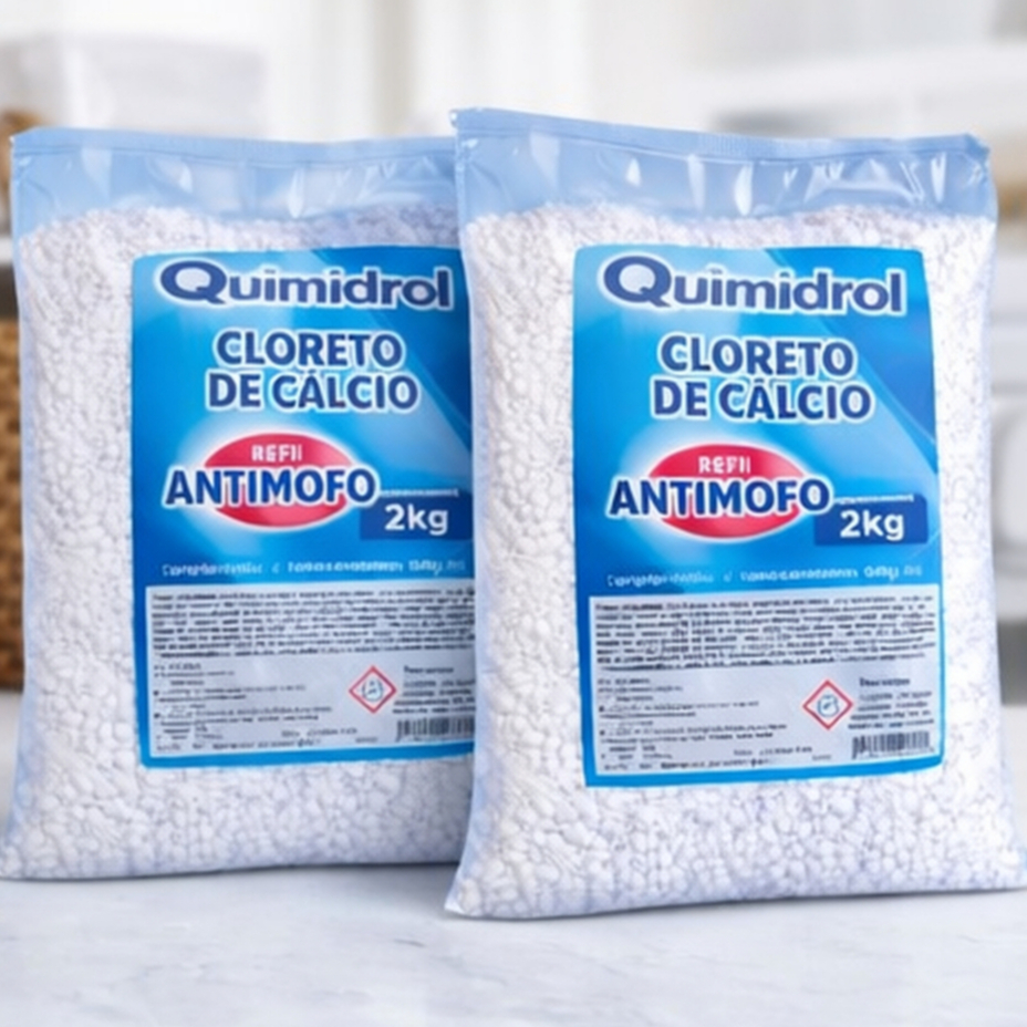 Cloreto de Cálcio 2kg Bolinhas Anti Mofo Desumidi