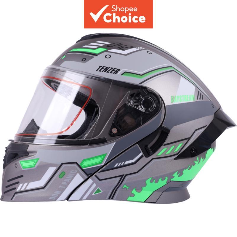 Capacete de motocicleta premium de dupla face com 