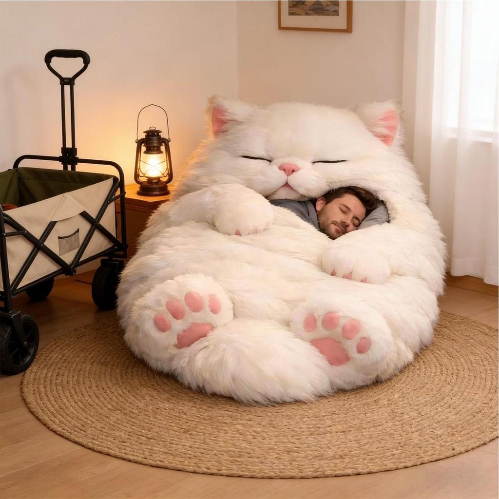 Sacos De Dormir Fofos Em Forma De Gato Que Envolve