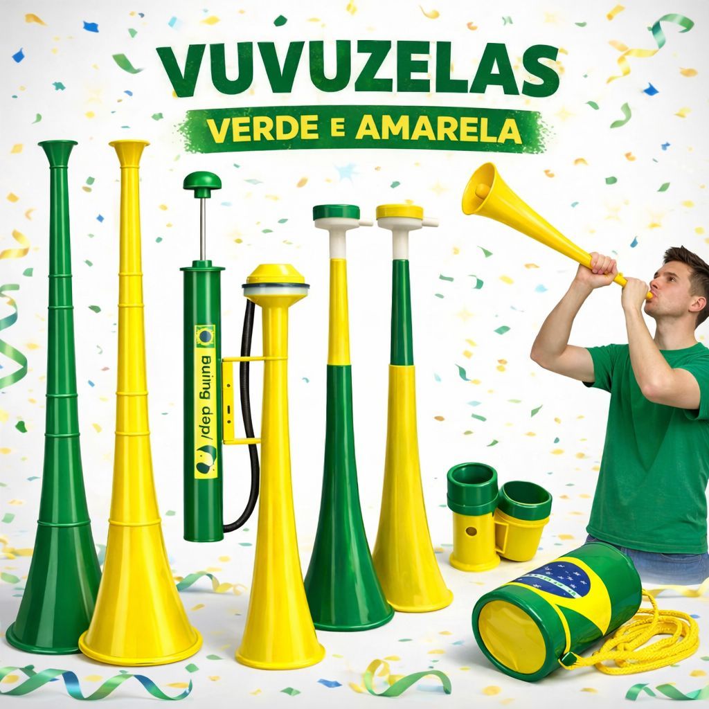 Vuvuzela e Buzina para Torcida  Corneta de Torcedo