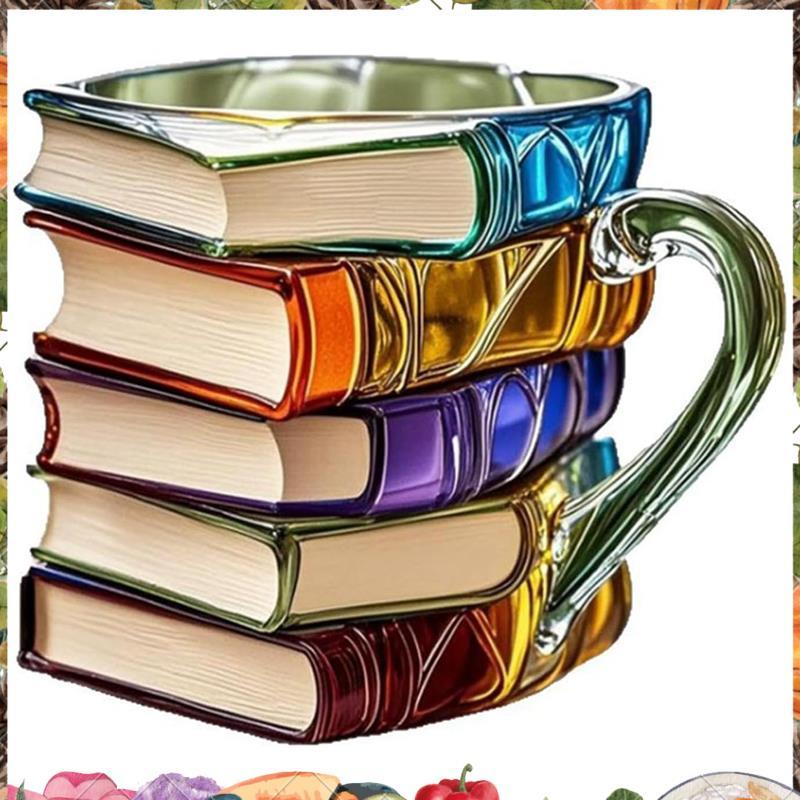 Caneca De Café Com Design De Livro Pintado Em 3D 