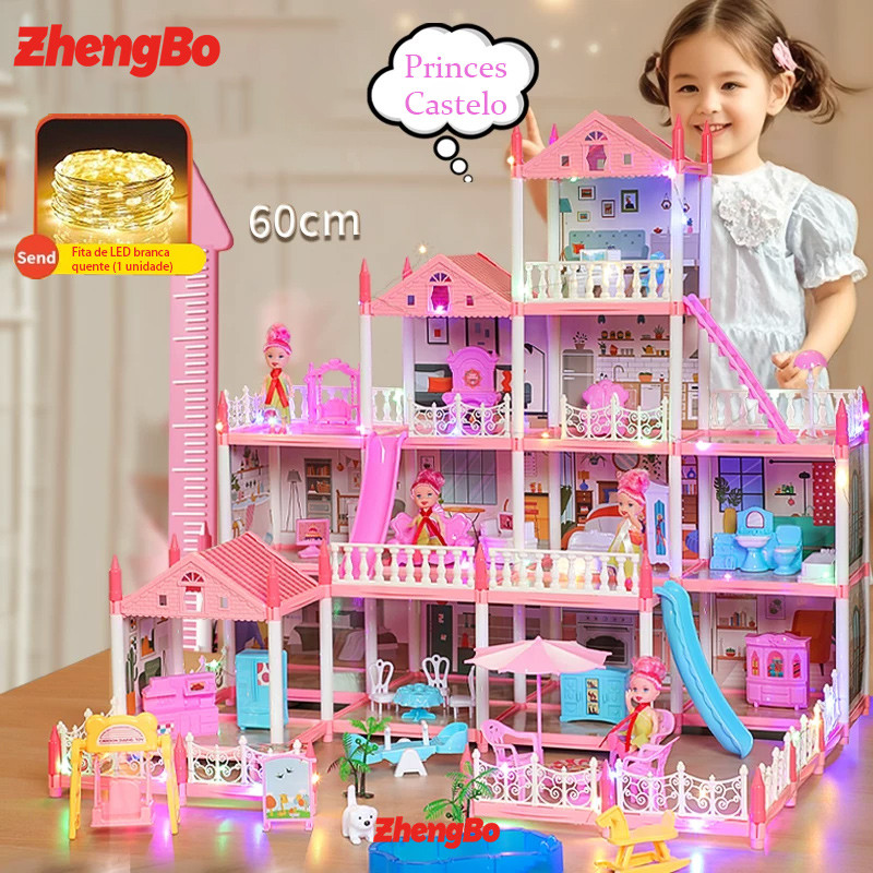Castelo Casinha Casa De Boneca Princesa Brinquedo