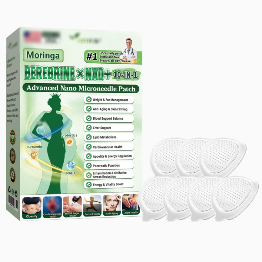 Patch Corporal Avançado de Moringa 7 Unidades com