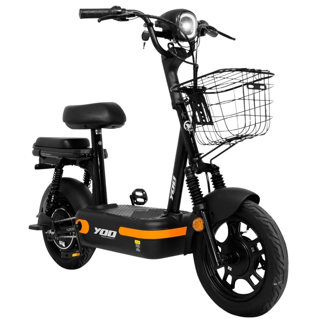 Bicicleta Elétrica Yoo Y-200 aro 14 Scooter 350w 