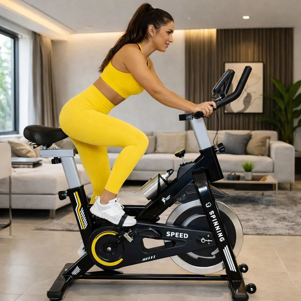 Bicicleta Spinning Ergométrica 20kg Roda Inércia