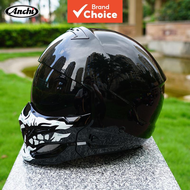 Ultra Leve Retro Motocicleta Rosto Cheio ABS Capac