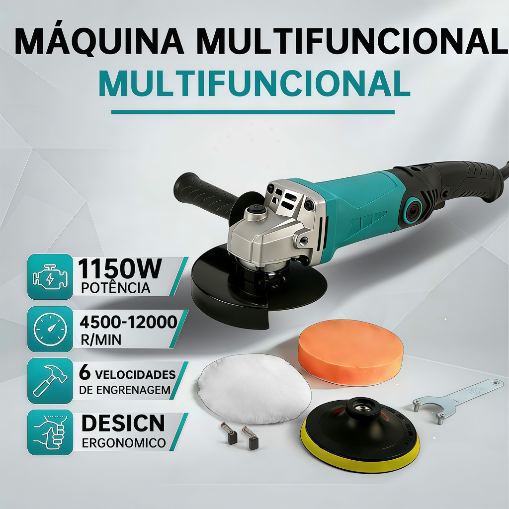 Politriz angular lixadeira ECOSEN Automotiva 6 Pol