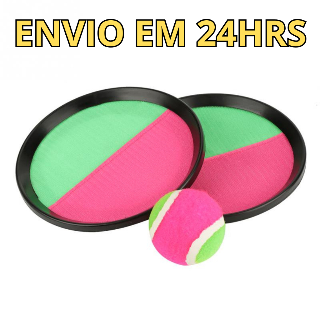 Kit 2 raquetes Velcro + Bola De Tênis Esporte Inf