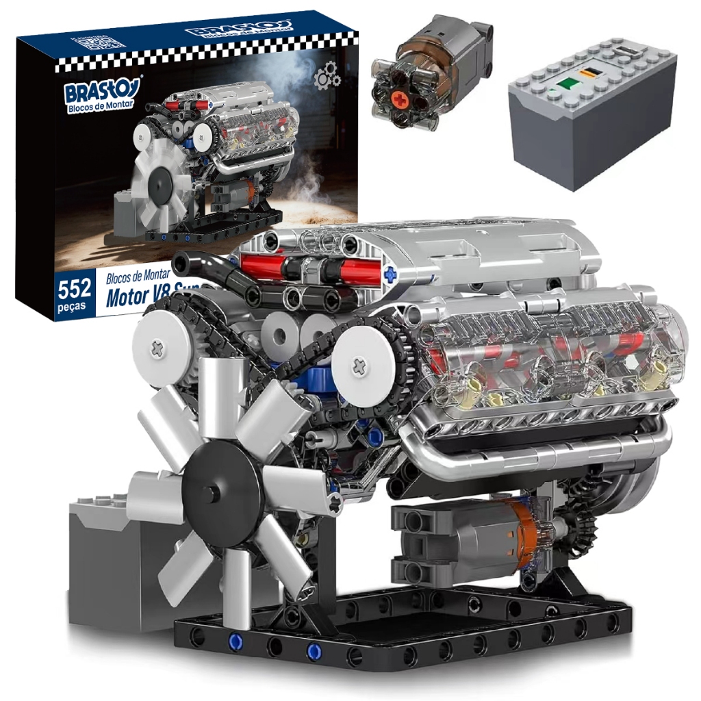 Brastoy Compatível Lego Esportes Carro Máquinas 