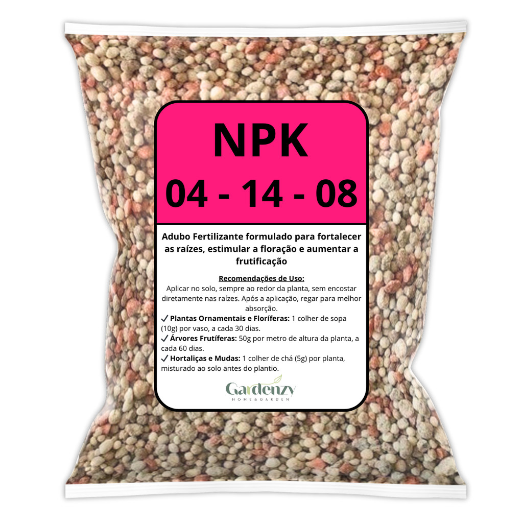 Adubo Fertilizante NPK 04-14-08 – Ideal para