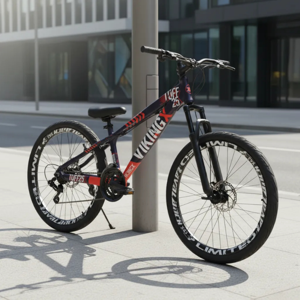 BICICLETA MTB VIKINGX TUFF 25 ARO 26 21V FREIO A D