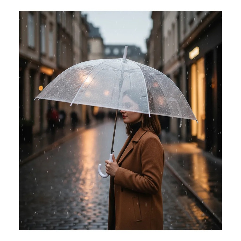 Guarda-Chuva Sombrinha Transparente Automático Re