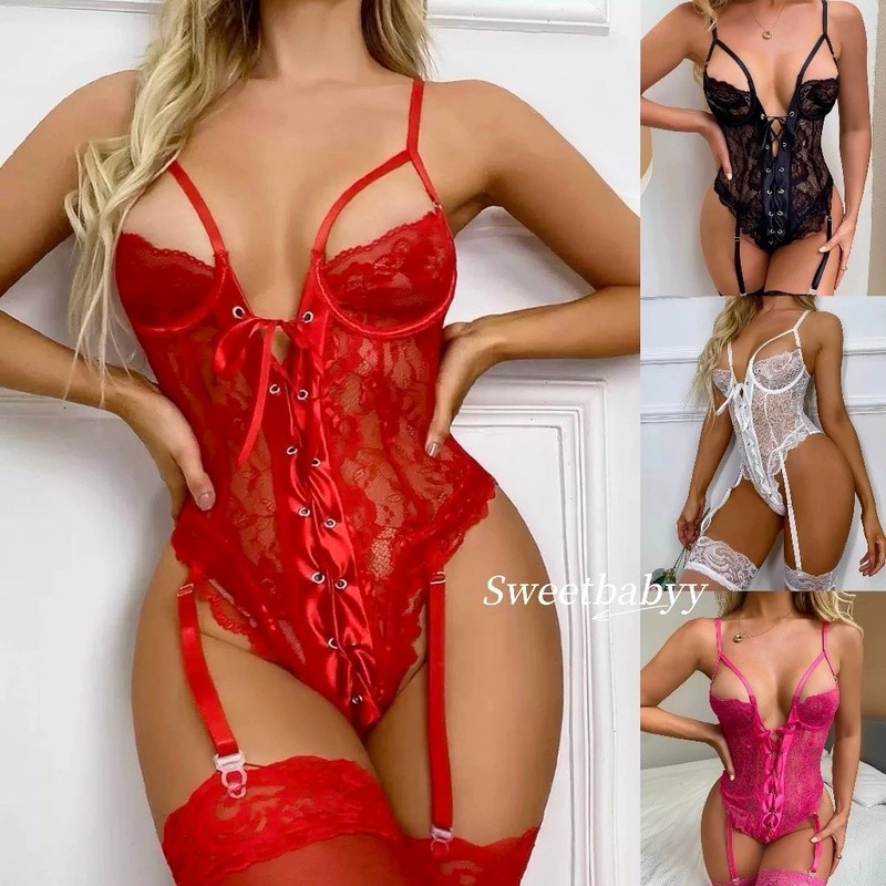 Novas senhoras Sexy renda roupa interior elegante 