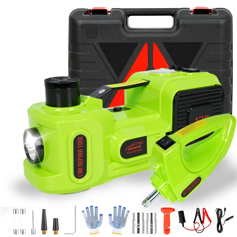 Macaco Elétrico 5 em 1 5T | Inflador + Chave de I