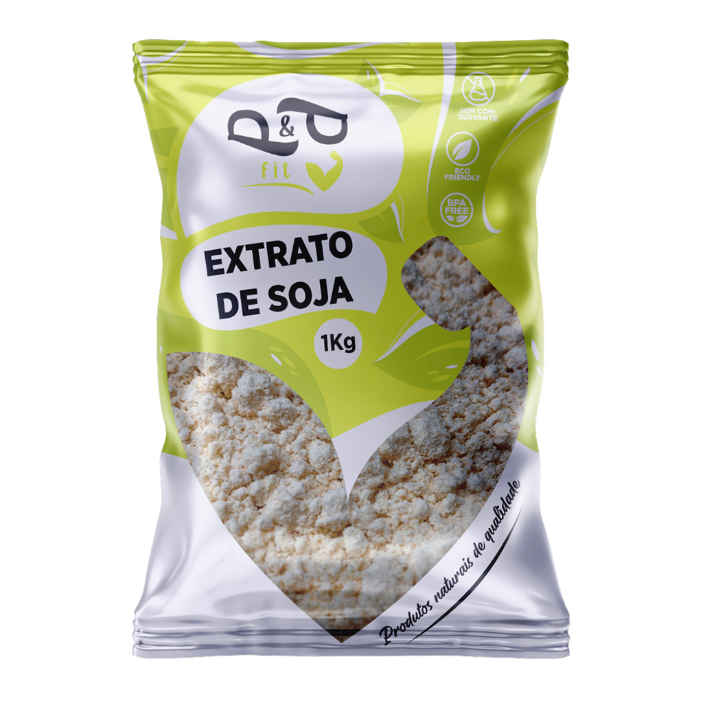 Extrato de Soja Natural em Pó 1Kg Não Transgêni