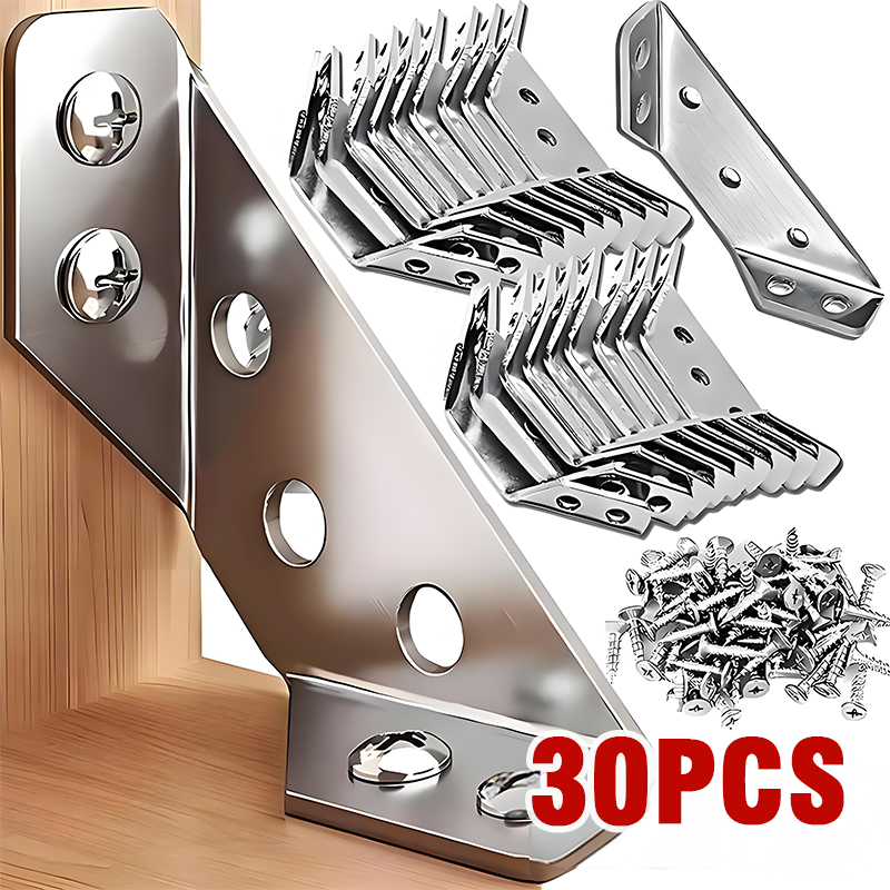 Kit Conector de Canto Aço Inoxidável Cantoneira 