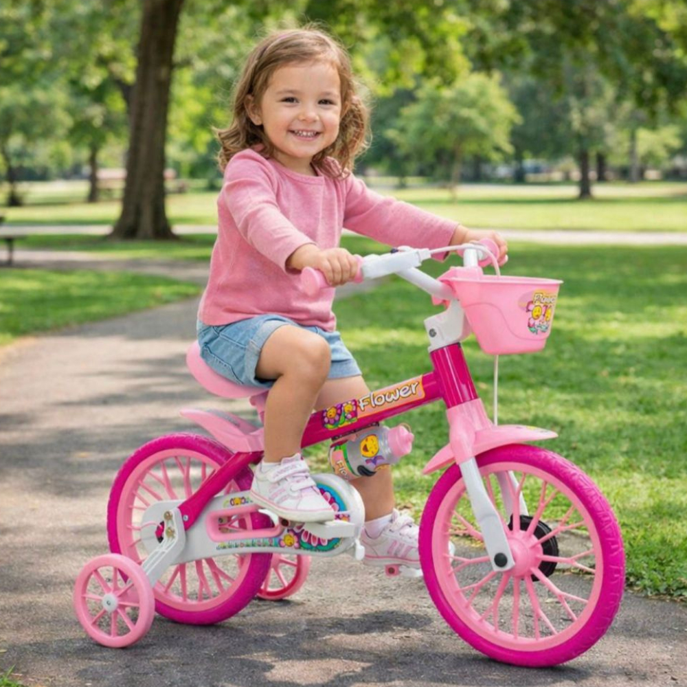 Bicicleta Infantil Nathor Aro 12 Rodinhas de Apoio