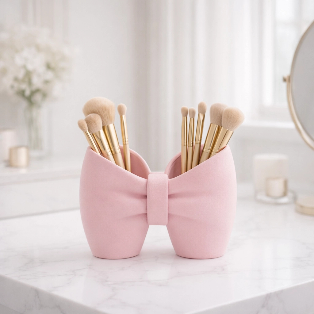 Organizador porta pincéis de maquiagem, canetas m